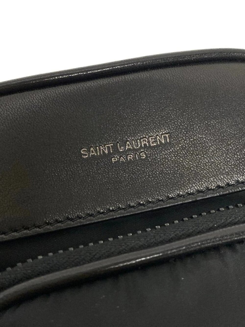 SAINT LAURENT PARIS - 779661 Black Nylon Leather Shoulder Bag - Picture 13 of 14